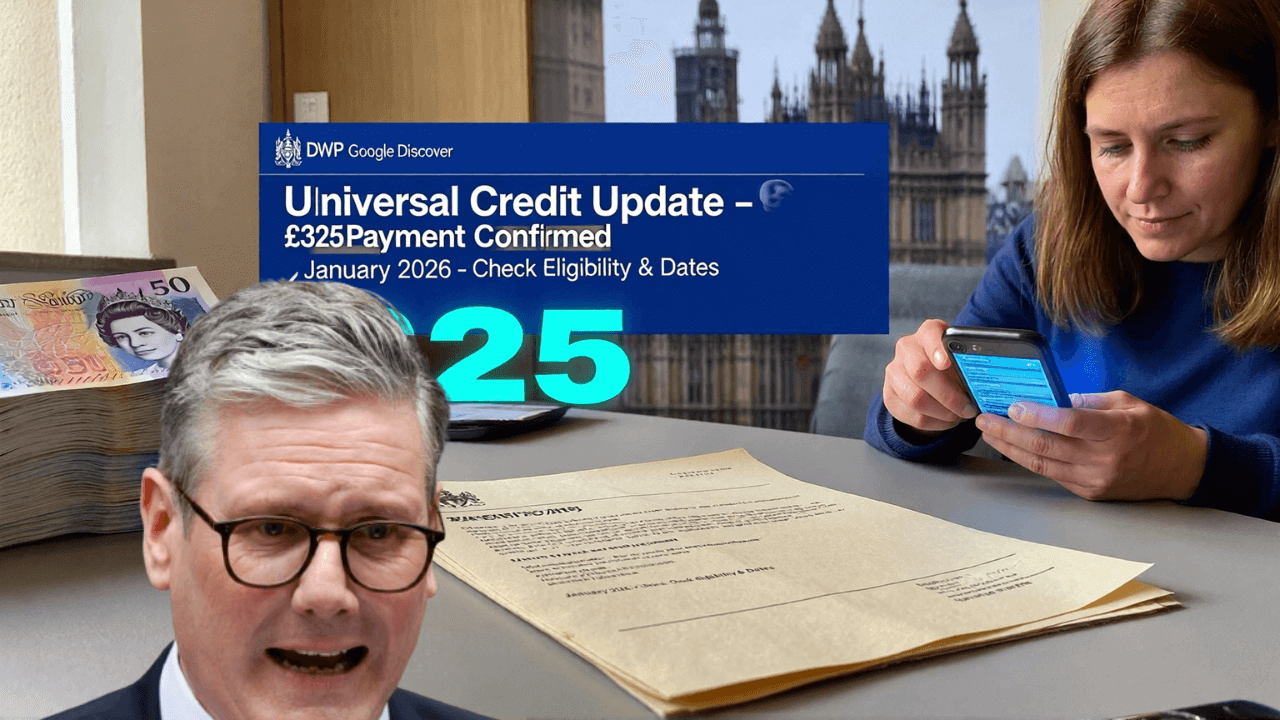 DWP Confirms £325 Universal Credit Payment for January 2026 – Check Eligibility & Dates