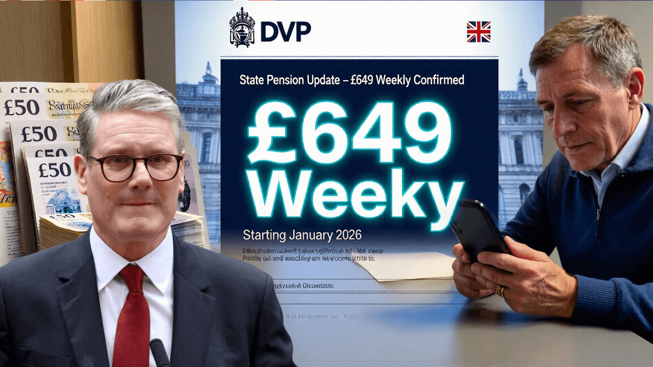 DWP Officially Announces £649 Weekly State Pension Starting 2 January 2026